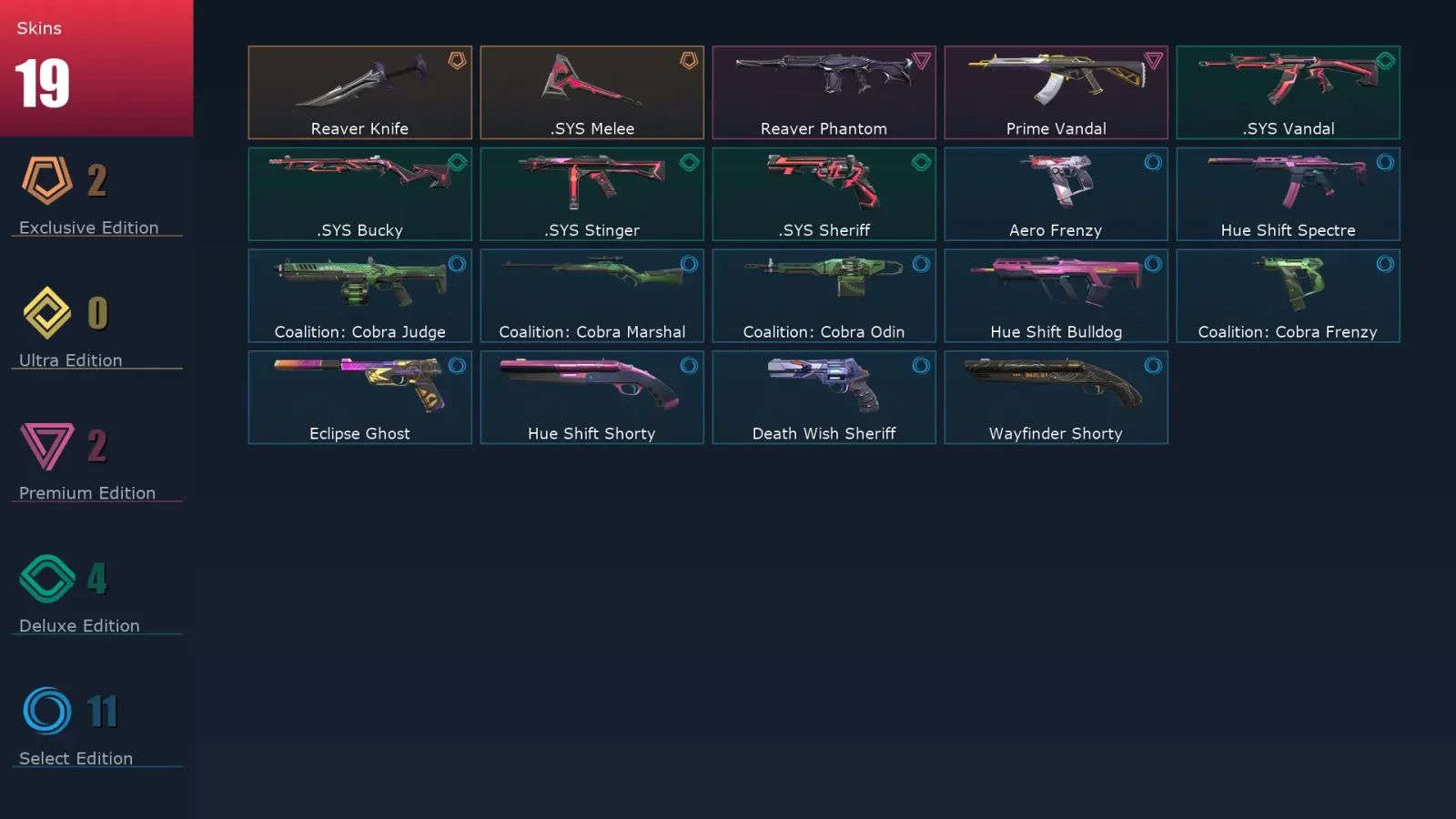 [Valorant] | EU | Level 95 | 24 Agents | 19 Skins — Valorant account