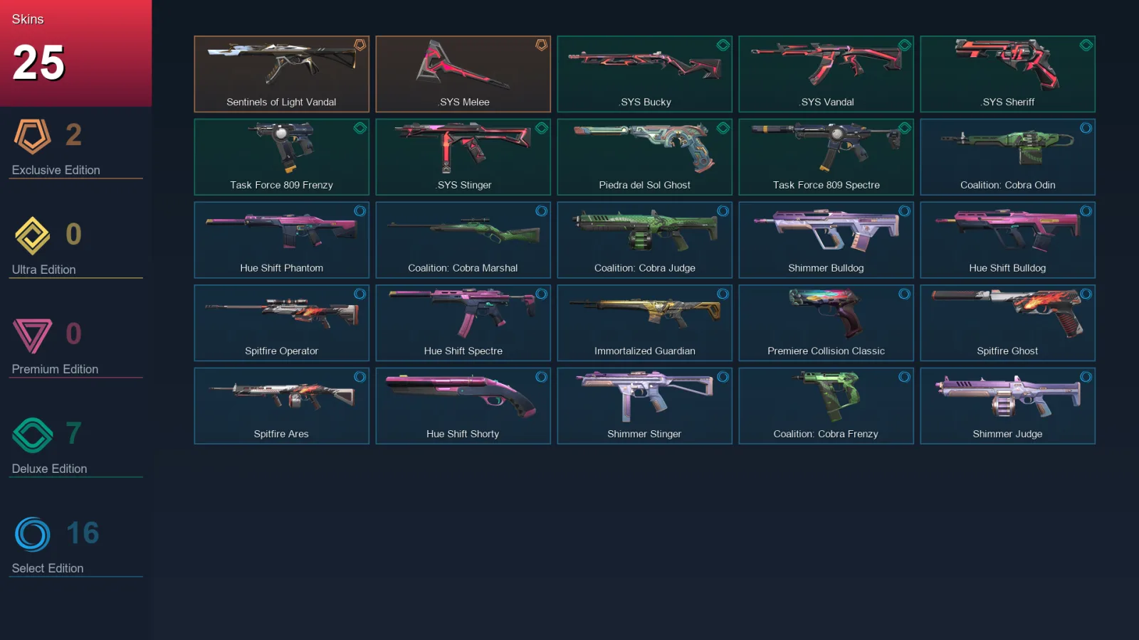AP | Lv66 | Unranked | 25 Skin | 17 Agent | 35 Buddy