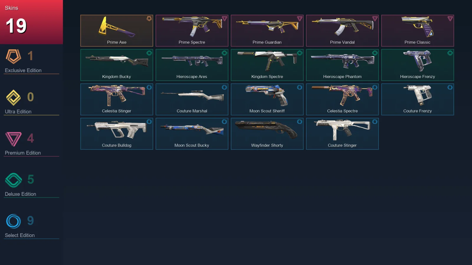 EU | Lv28 | Unranked | 19 Skin | 11 Agent | 23 Buddy — Valorant account