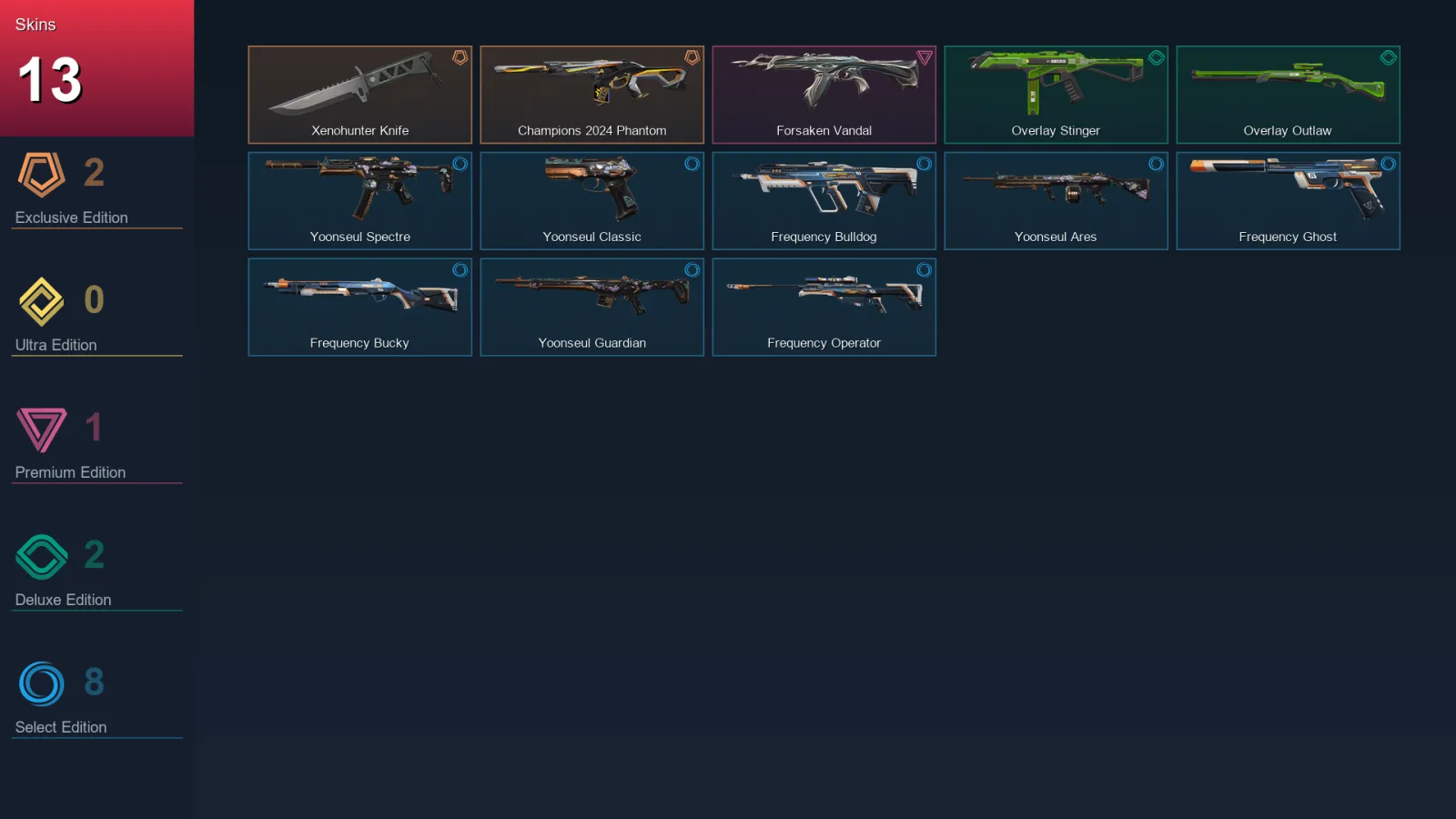 EU | Lv26 | Unranked | 13 Skin | 11 Agent | 12 Buddy — Valorant account