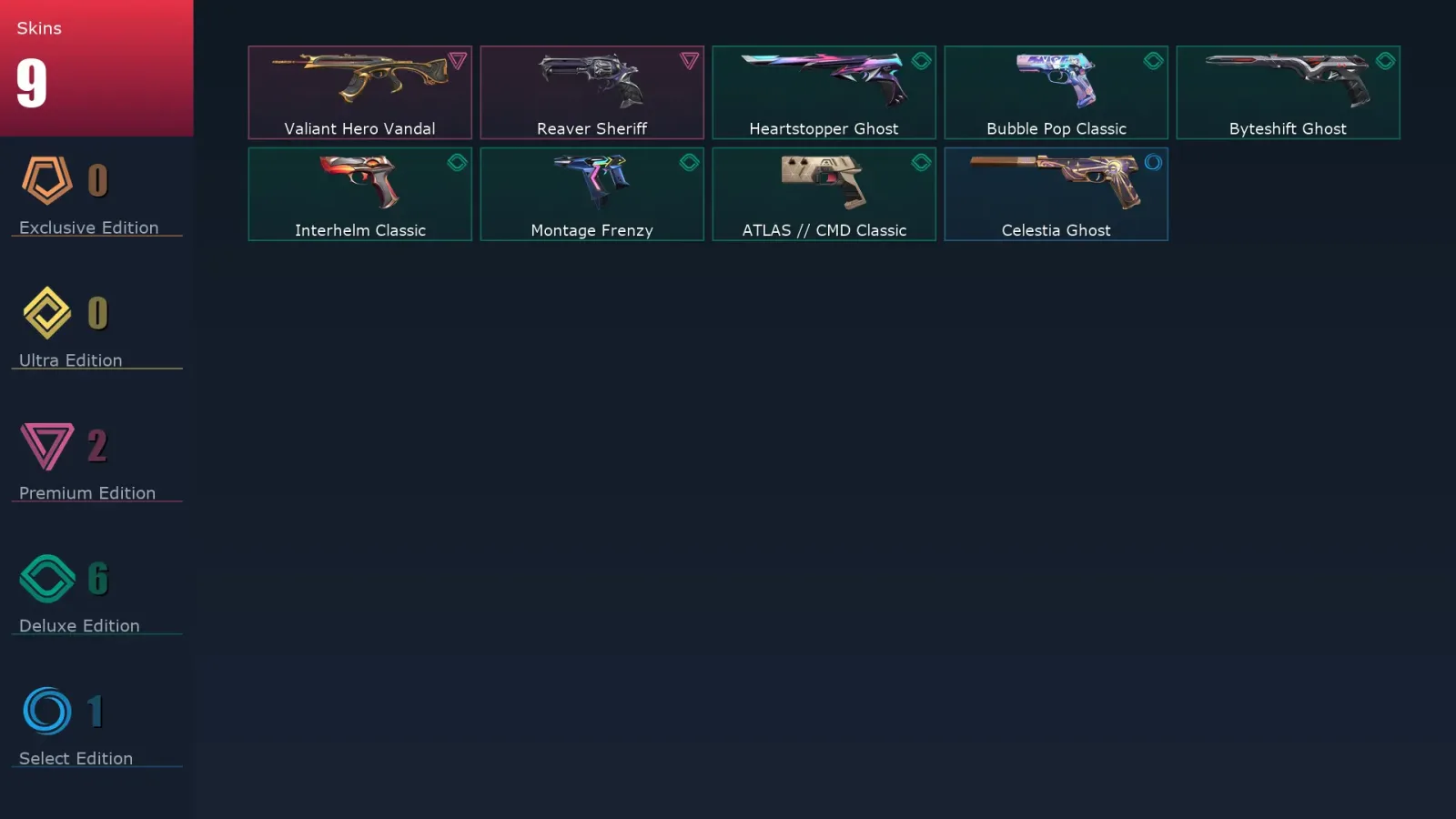 [Valorant] | EU | Level 145 | 29 Agents | 9 Skins