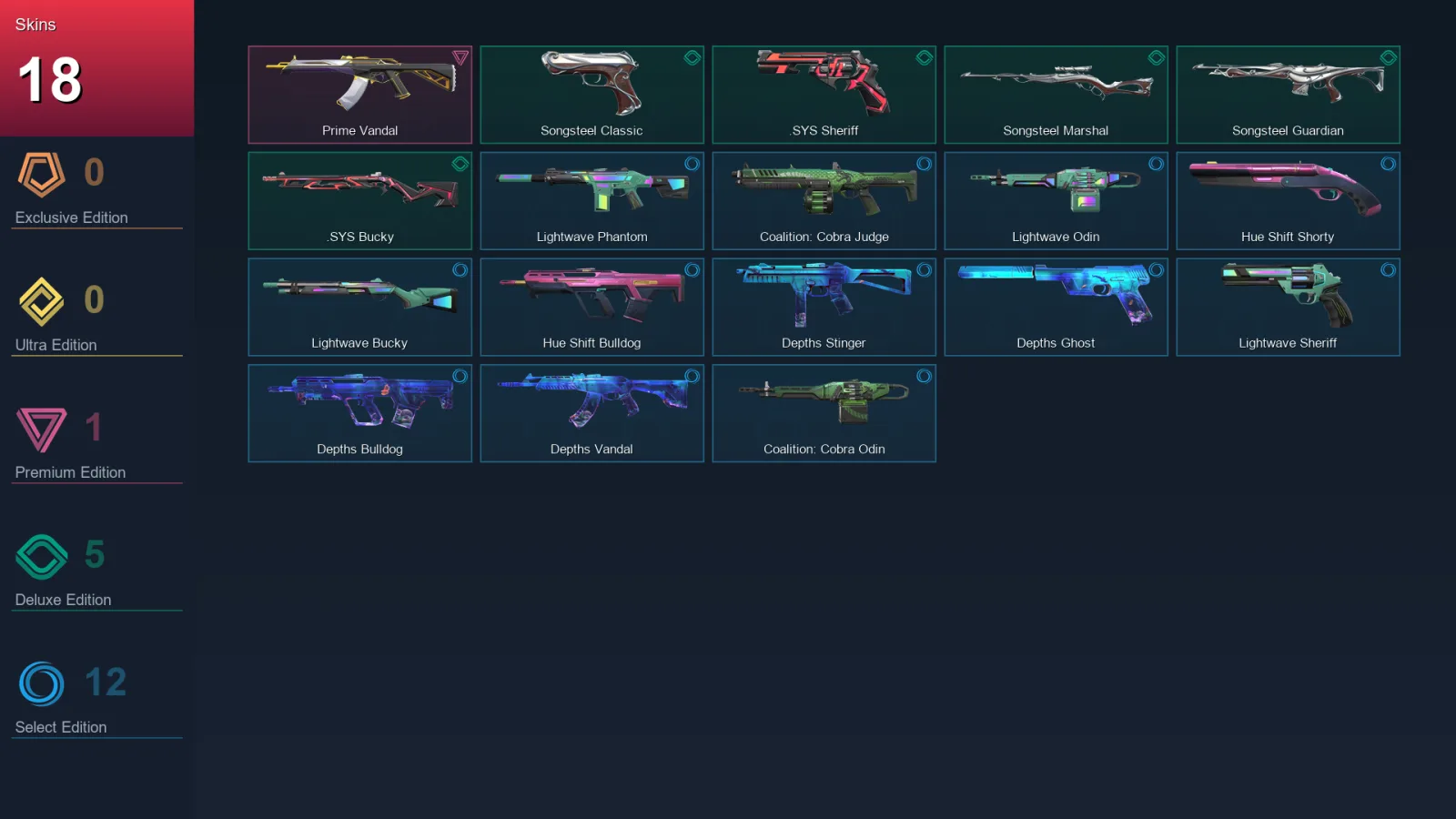 EU | Lv67 | Unranked | 18 Skin | 22 Agent | 45 Buddy