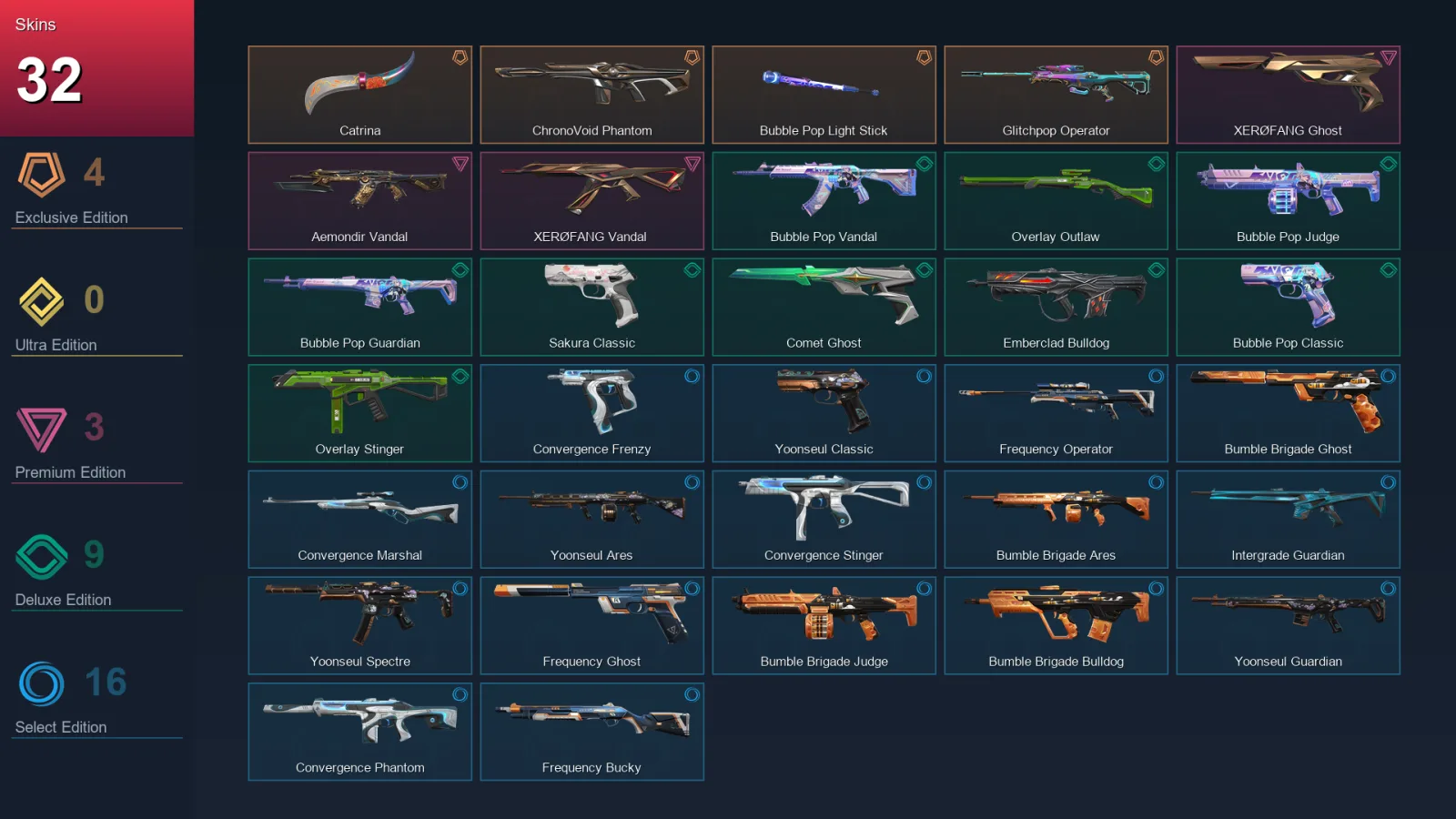 EU | Lv46 | Unranked | 32 Skin | 13 Agent | 30 Buddy — Valorant account