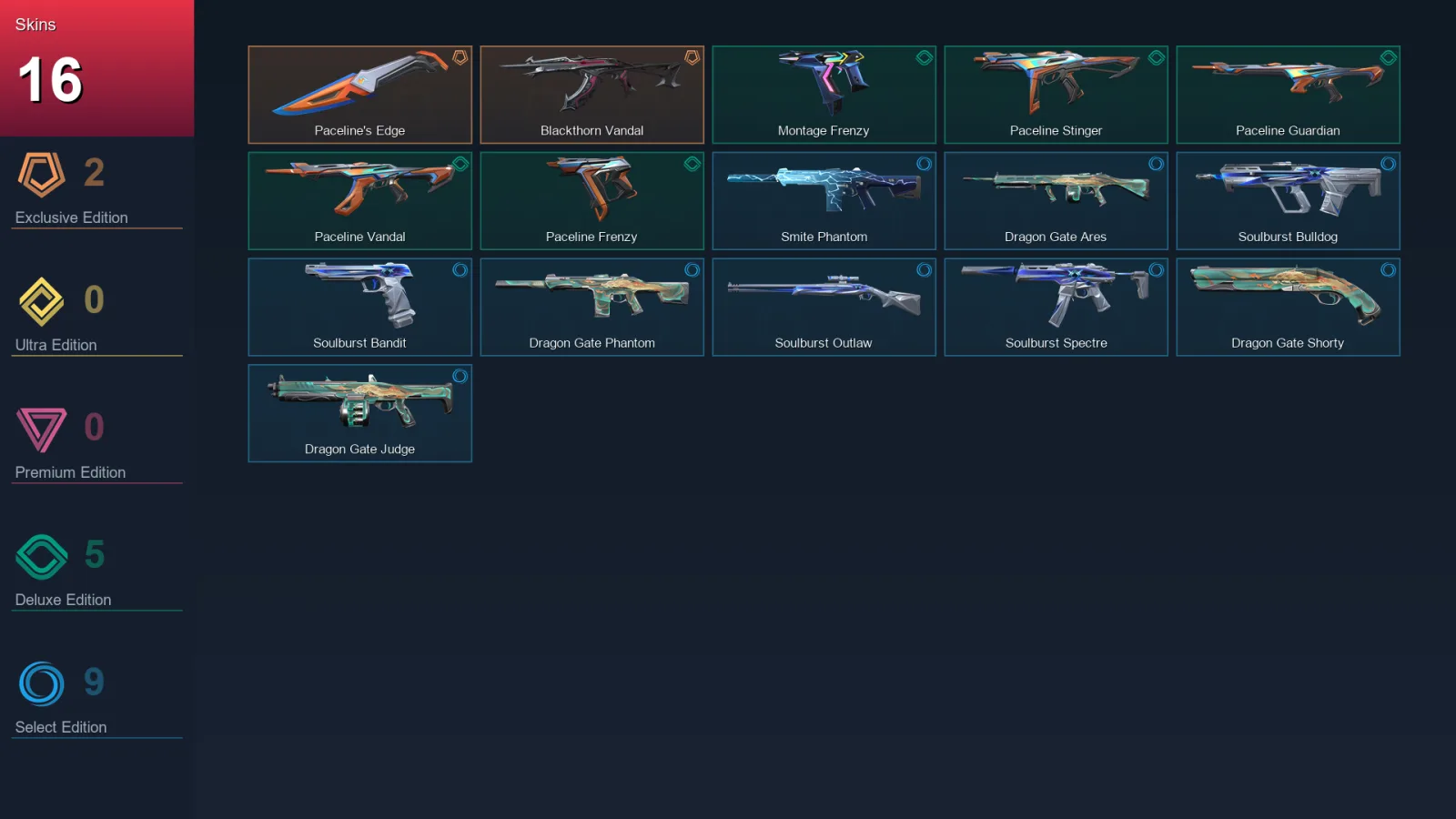 BR | Lv36 | Unranked | 16 Skin | 13 Agent | 17 Buddy