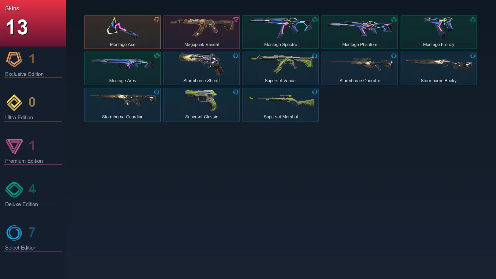 EU | Lv38 | Unranked | 13 Skin | 12 Agent | 15 Buddy