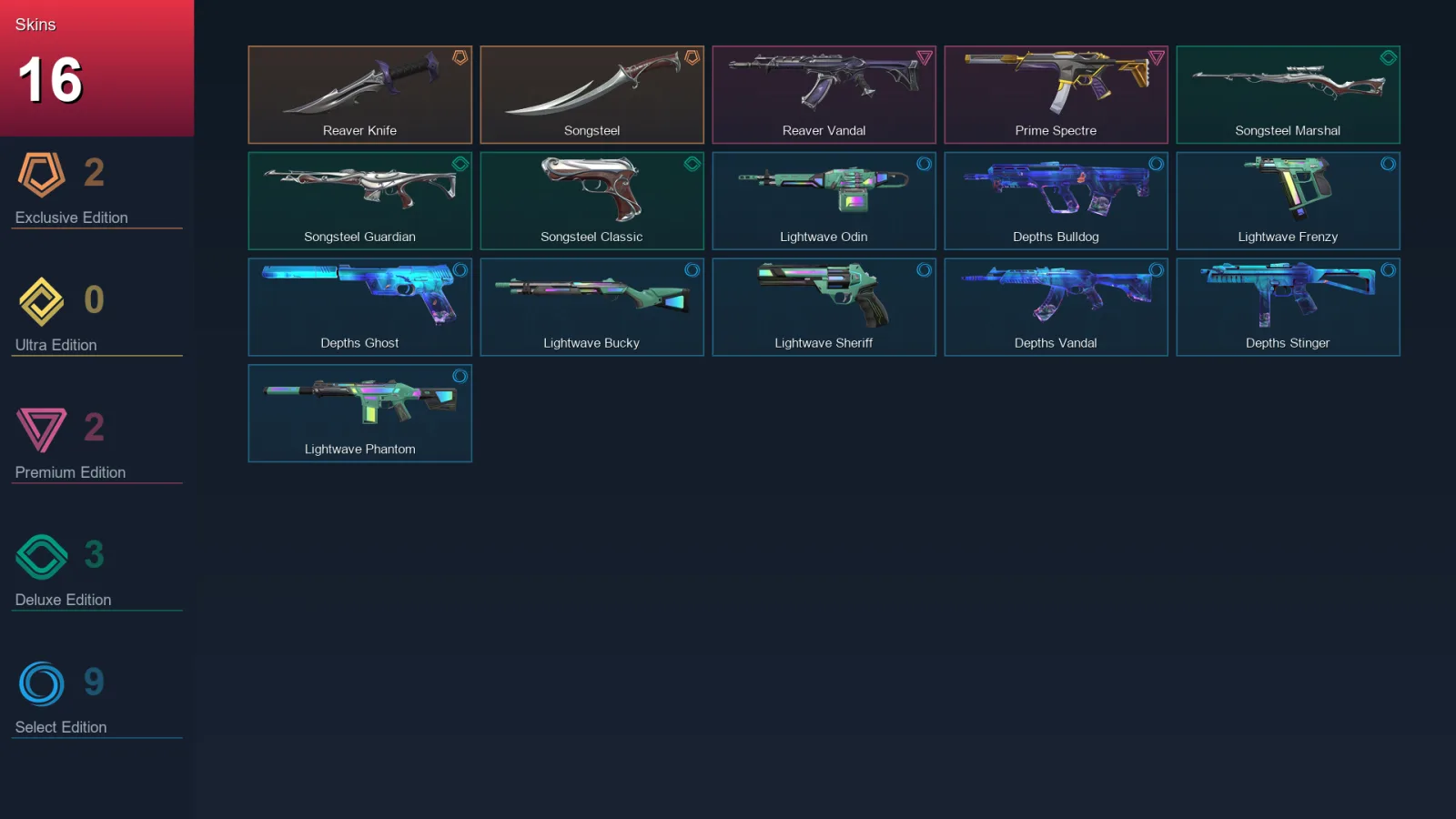 AP | Lv55 | Unranked | 16 Skin | 18 Agent | 27 Buddy
