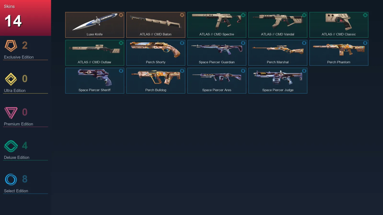 EU | Lv24 | Unranked | 14 Skin | 9 Agent | 12 Buddy