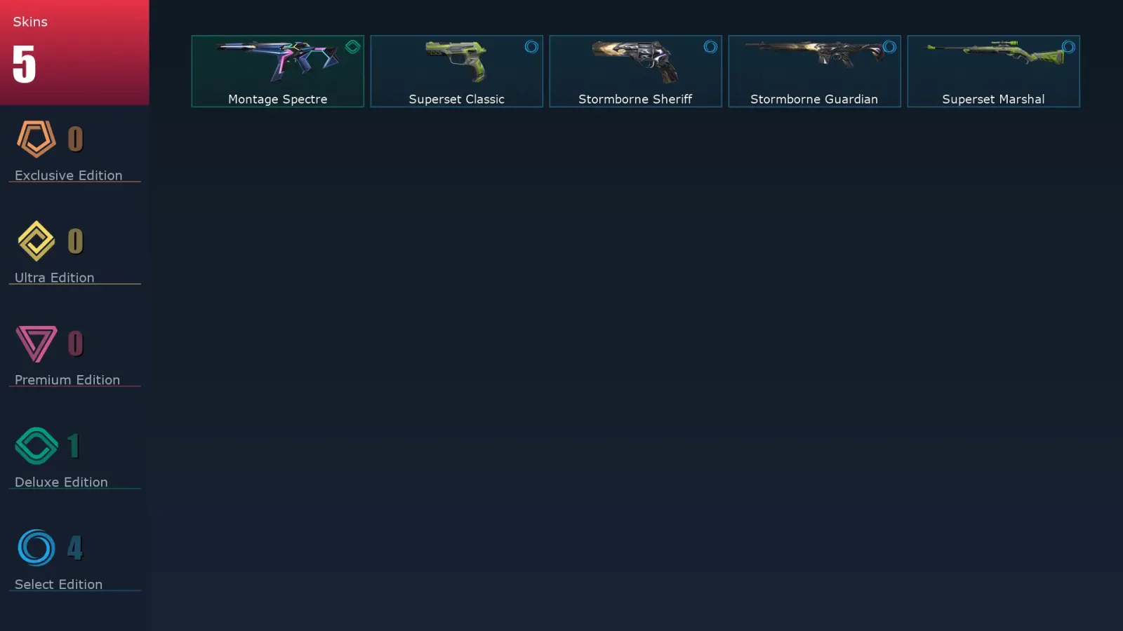 [Valorant] | EU | Level 17 | 7 Agents | 5 Skins