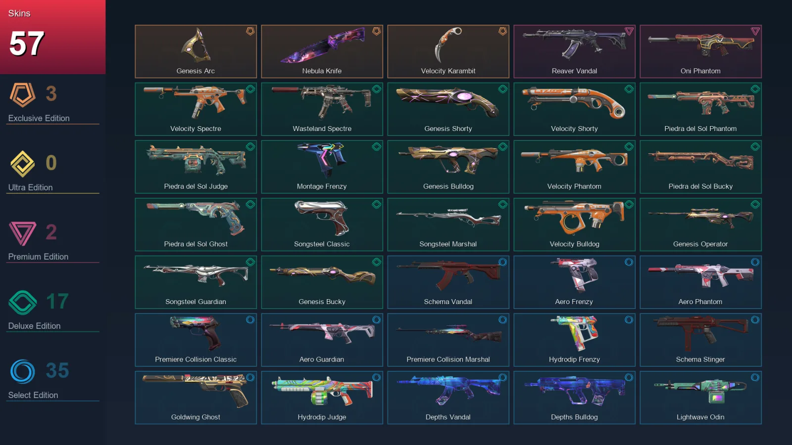 EU | Lv141 | Unranked | 57 Skin | 28 Agent | 82 Buddy