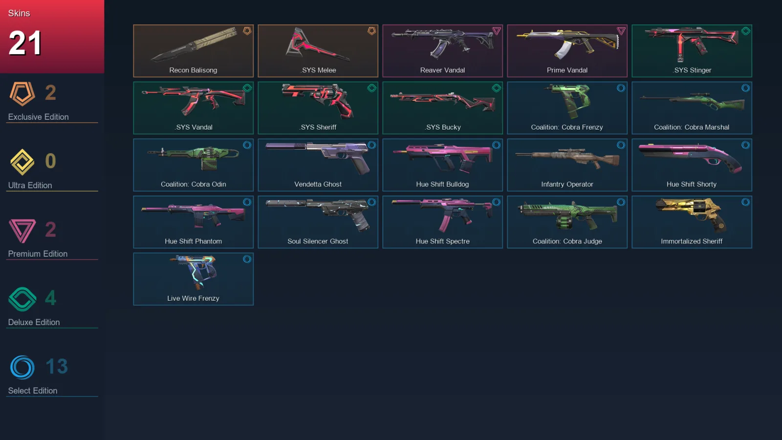 EU | Lv110 | Unranked | 21 Skin | 25 Agent | 60 Buddy