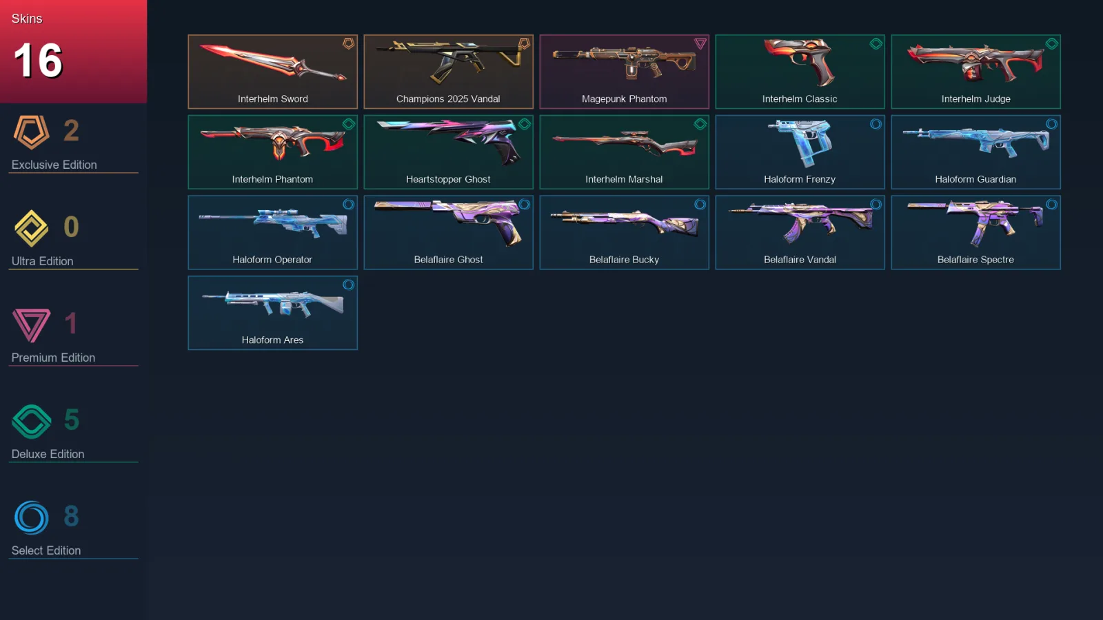 AP | Lv47 | Unranked | 16 Skin | 18 Agent | 20 Buddy — Valorant account
