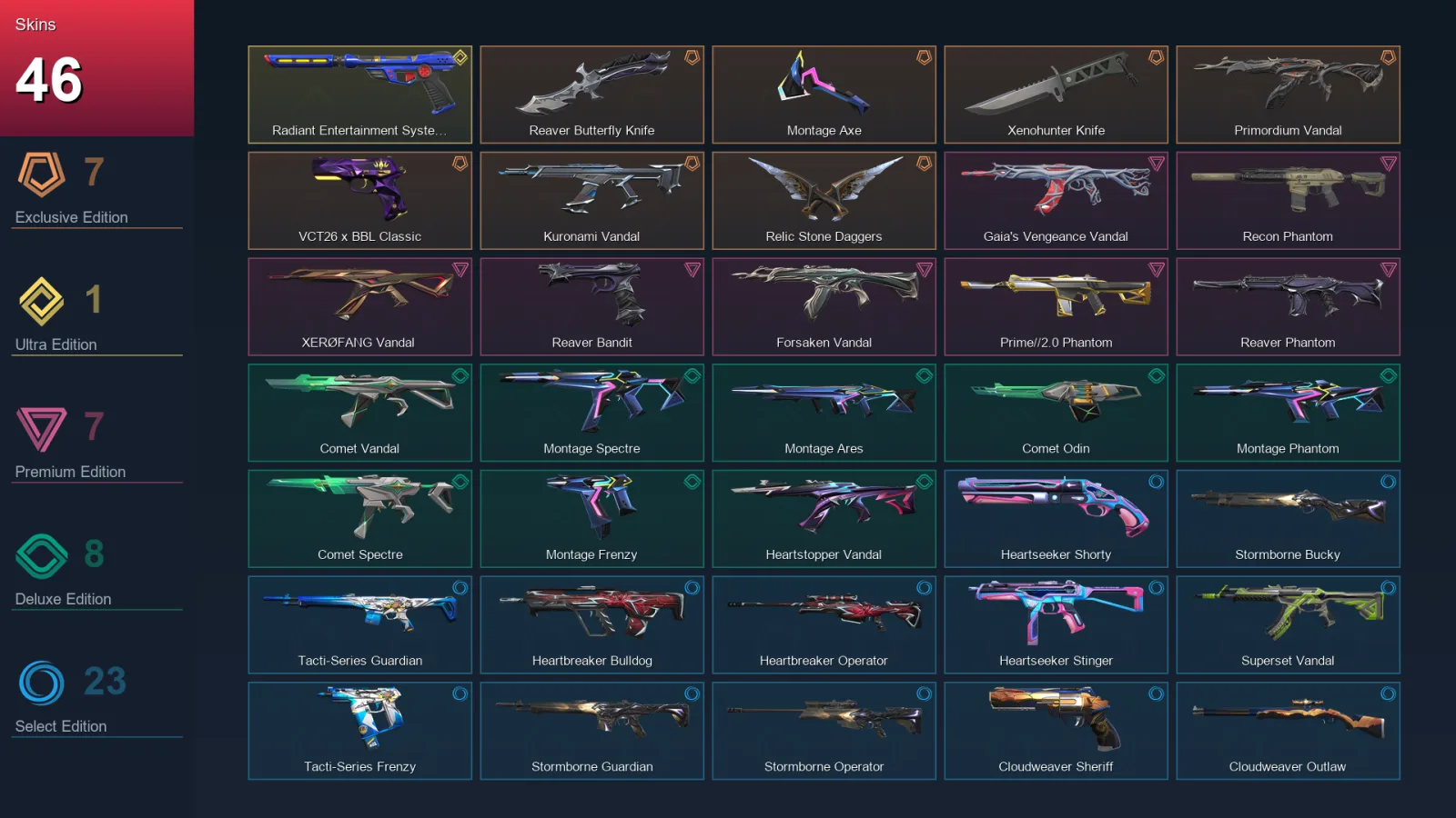 BR | Lv66 | Unranked | 46 Skin | 16 Agent | 46 Buddy