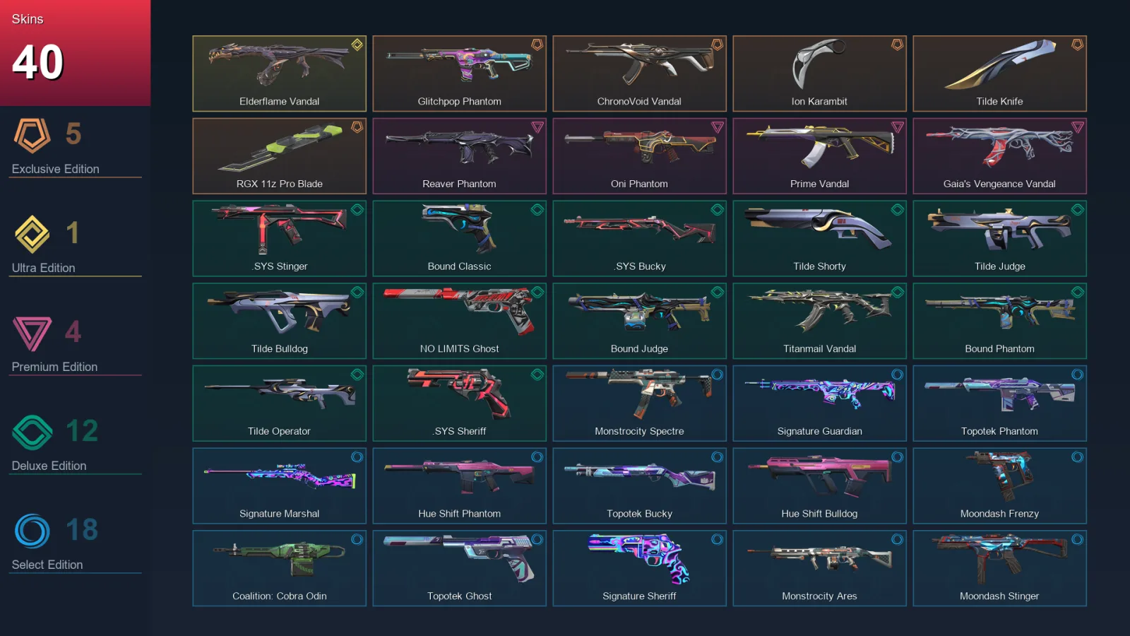 BR | Lv107 | Unranked | 40 Skin | 25 Agent | 57 Buddy — Valorant account