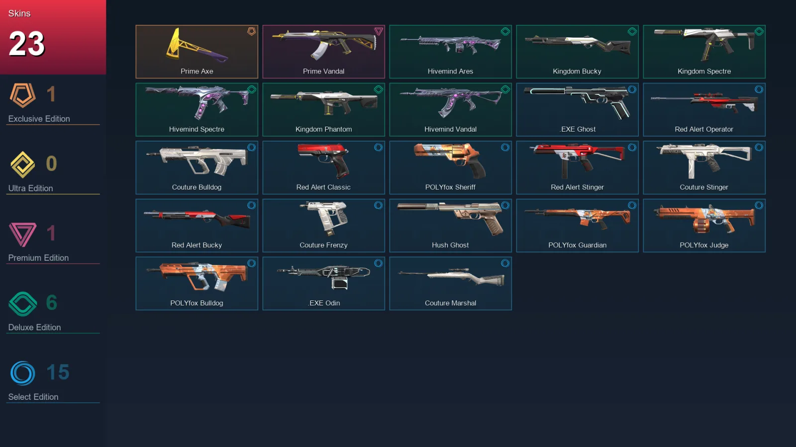 BR | Lv51 | Unranked | 23 Skin | 18 Agent | 42 Buddy