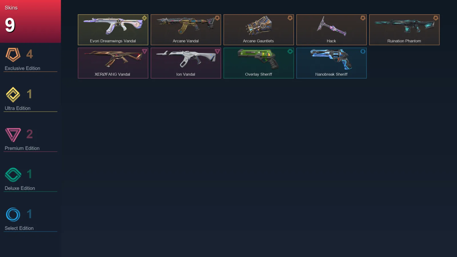 EU | Lv41 | Unranked | 9 Skin | 14 Agent | 9 Buddy