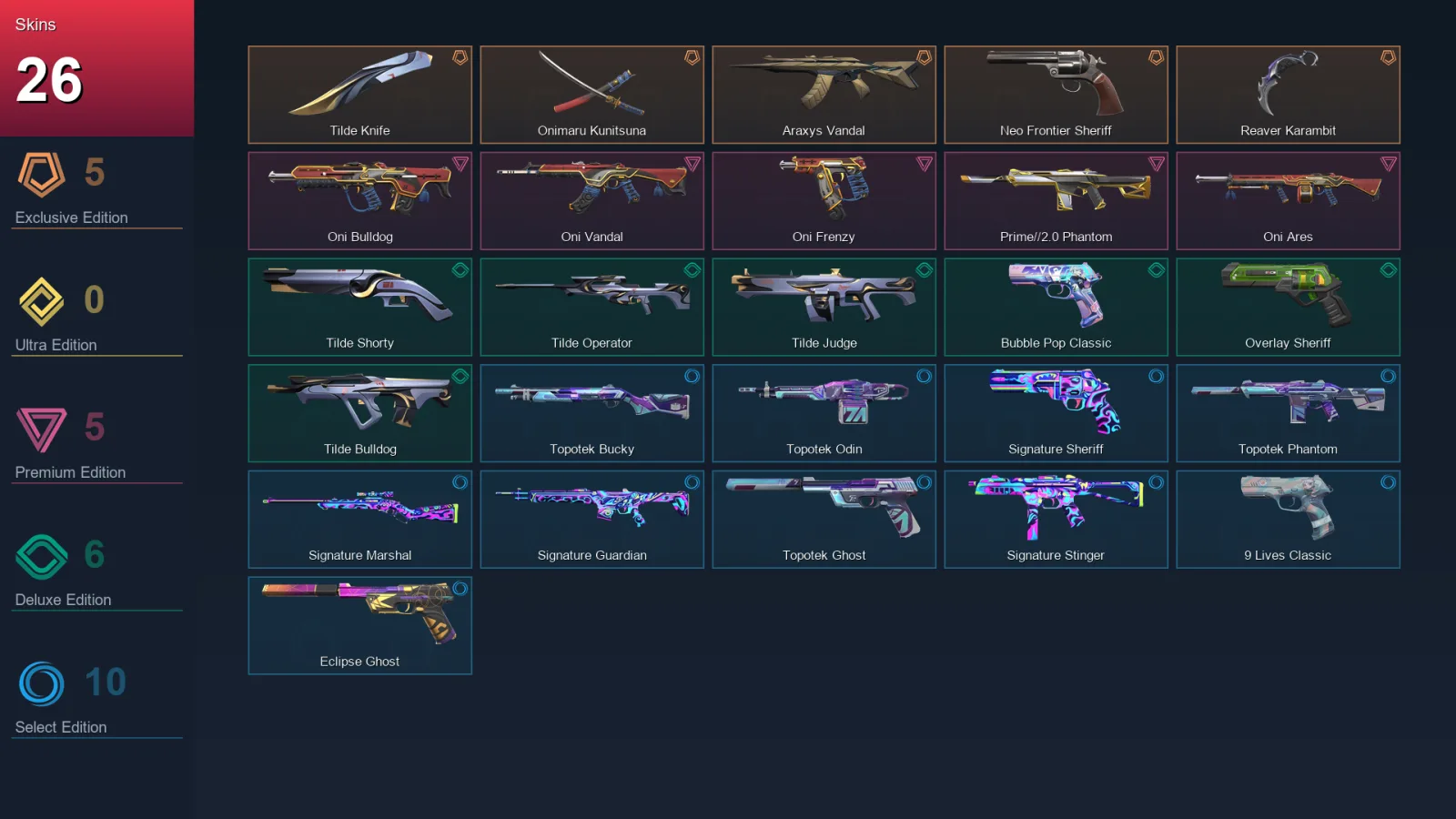 LA | Lv119 | Unranked | 26 Skin | 28 Agent | 46 Buddy — Valorant account