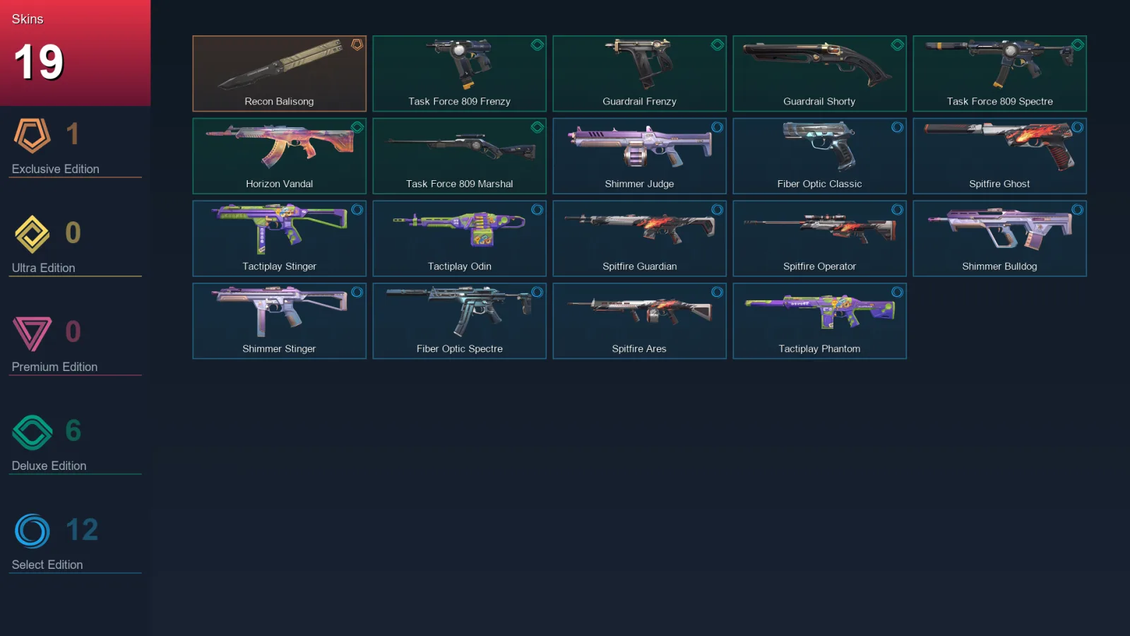 EU | Lv36 | Unranked | 19 Skin | 15 Agent | 23 Buddy