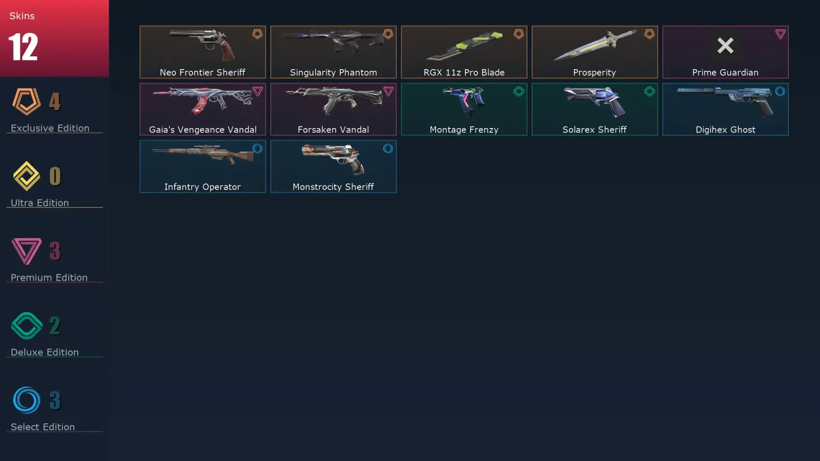 [Valorant] | EU | Level 142 | 28 Agents | 12 Skins