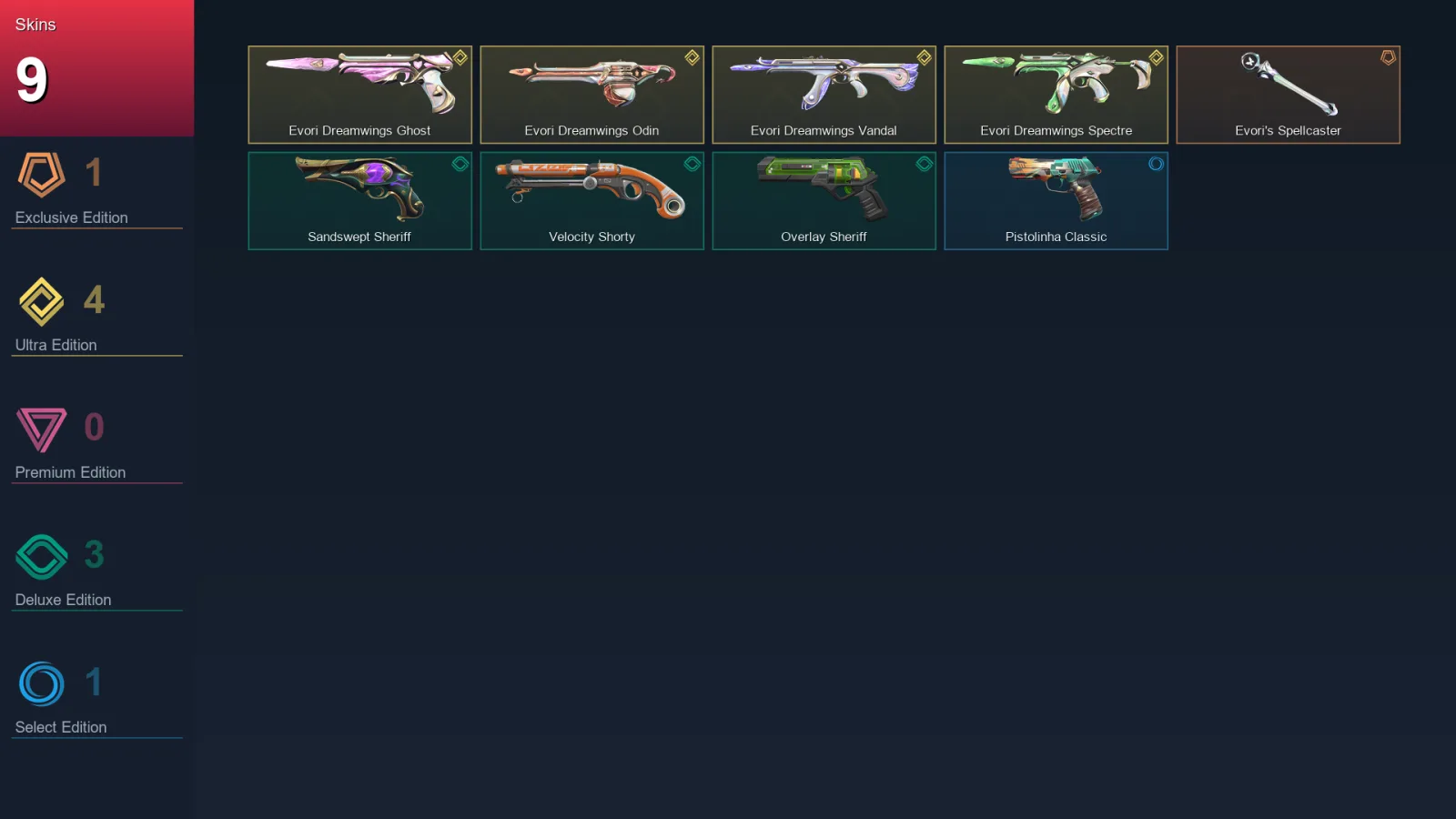 EU | Lv115 | Unranked | 9 Skin | 26 Agent | 41 Buddy