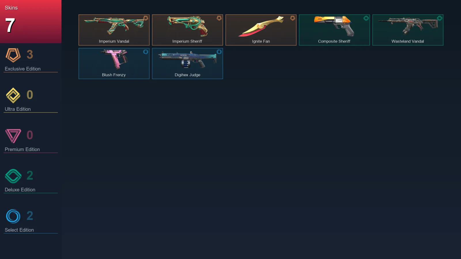 EU | Lv8 | Unranked | 7 Skin | 8 Agent | 4 Buddy