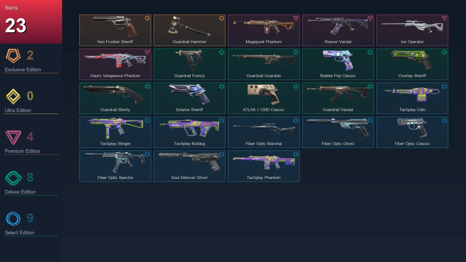 AP | Lv123 | Unranked | 23 Skin | 28 Agent | 56 Buddy — Valorant account
