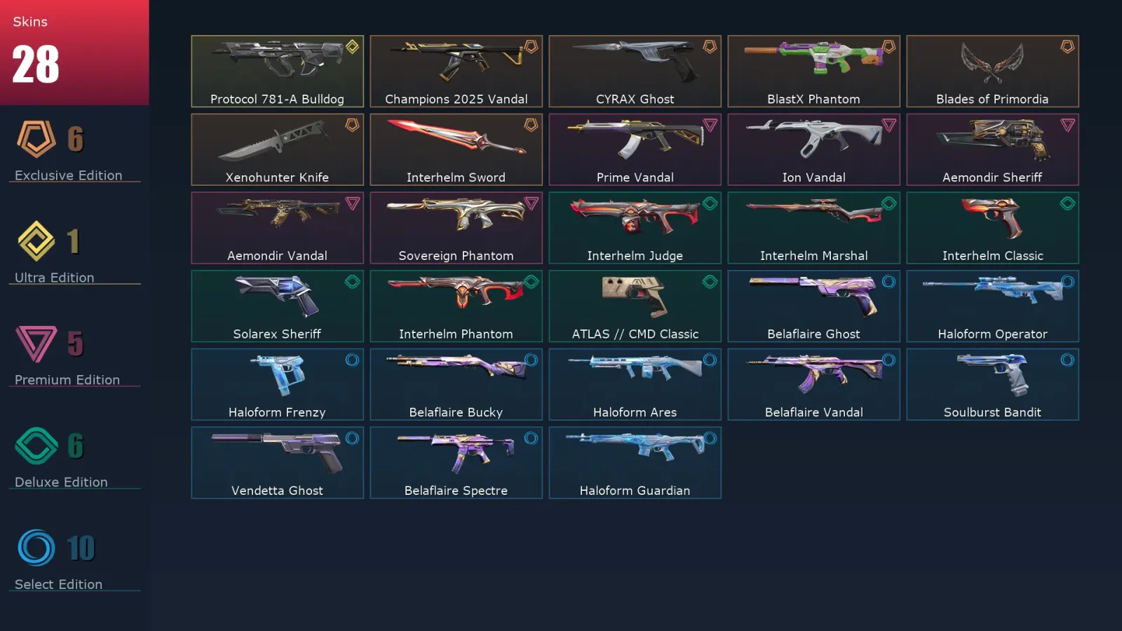 [Valorant] | EU | Level 118 | Platinum 3 | 26 Agents | 28 Skins — Valorant account