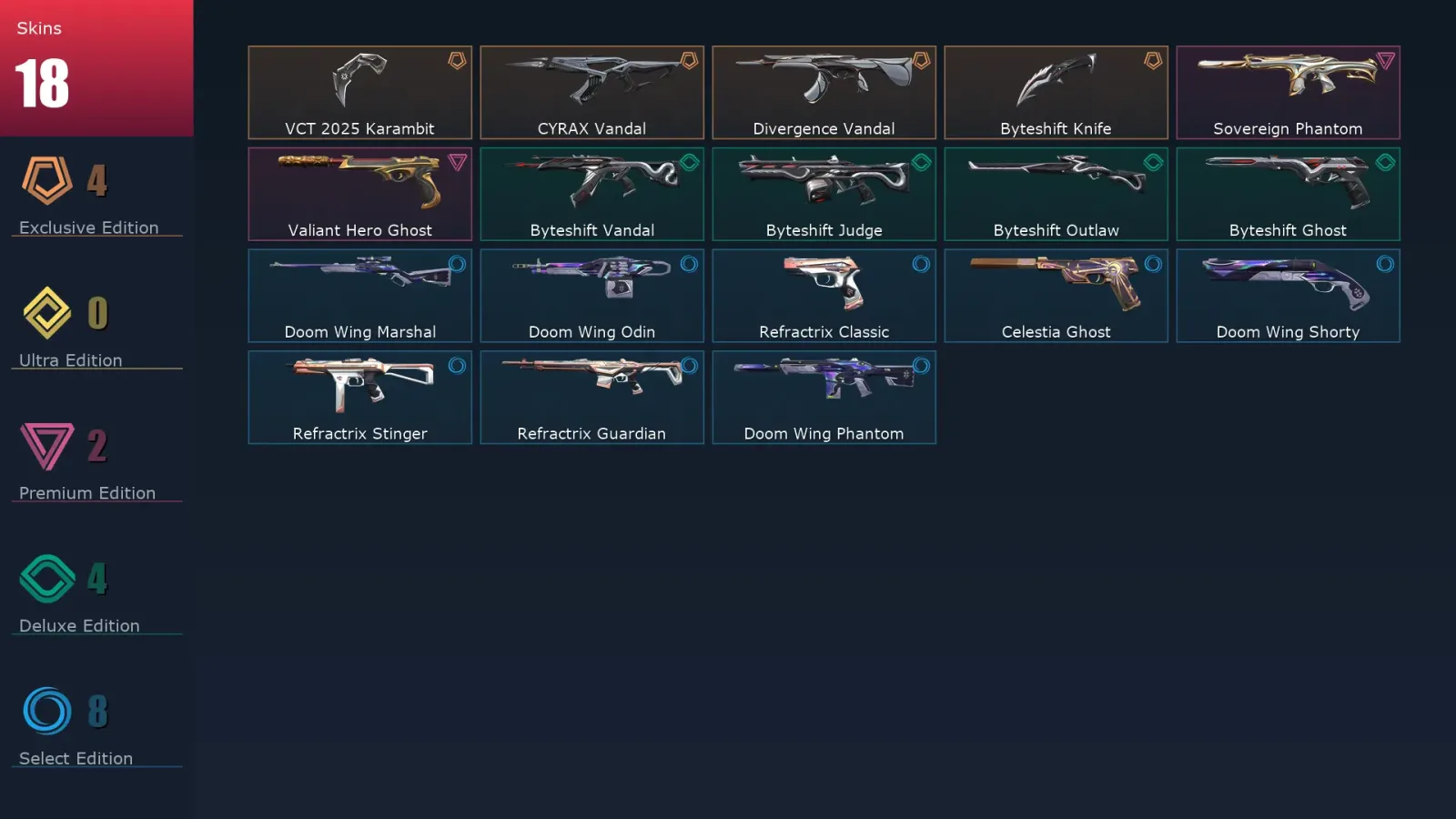 [Valorant] | EU | Level 65 | 21 Agents | 18 Skins — Valorant account