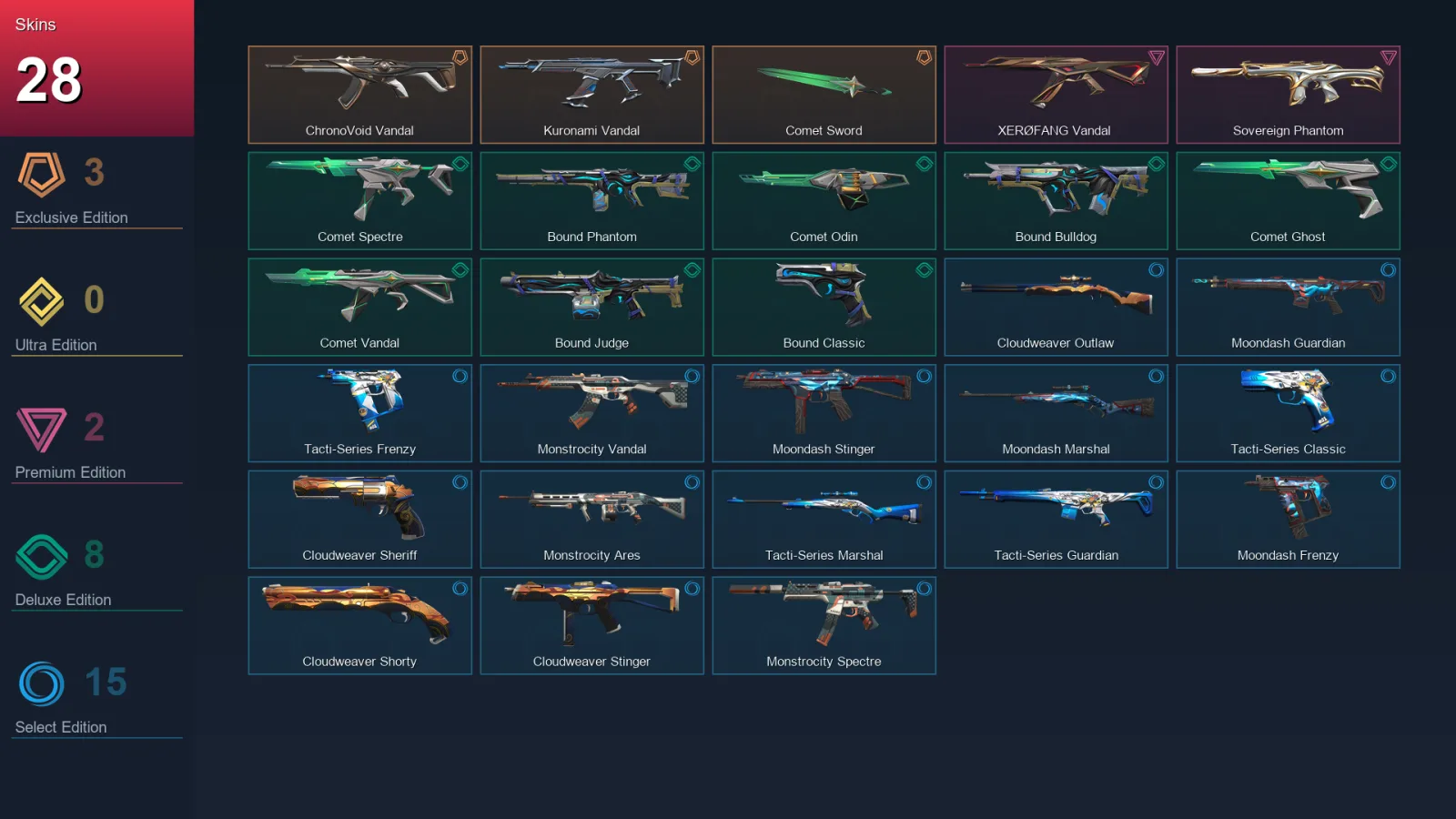 LA | Lv60 | Unranked | 28 Skin | 18 Agent | 31 Buddy — Valorant account