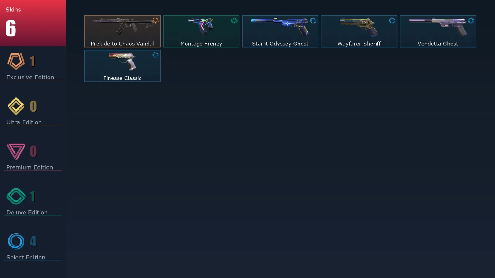 [Valorant] | EU | Level 1 | Immortal 1 | 25 Agents | 6 Skins