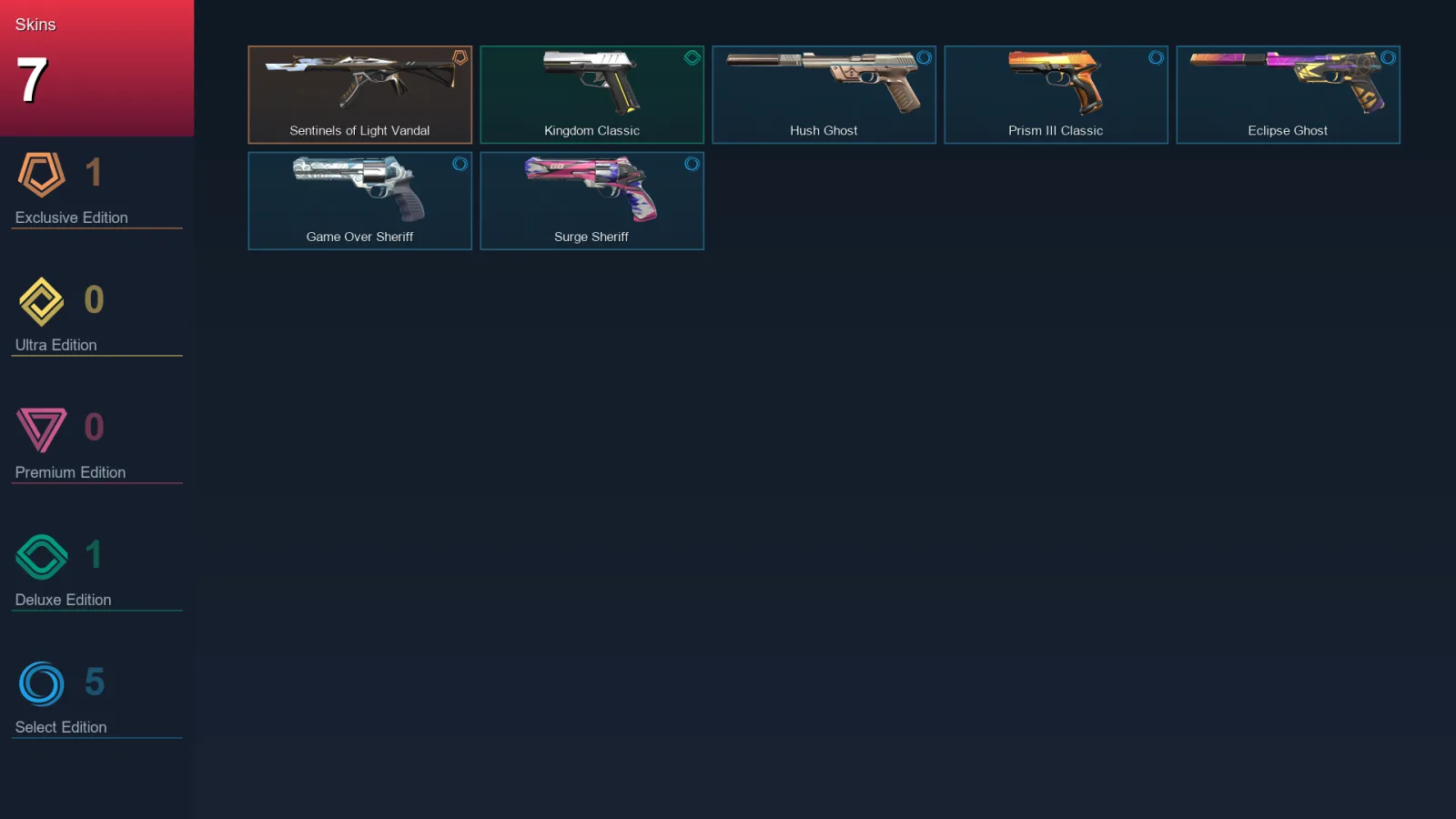 BR | Lv150 | Unranked | 7 Skin | 19 Agent | 53 Buddy