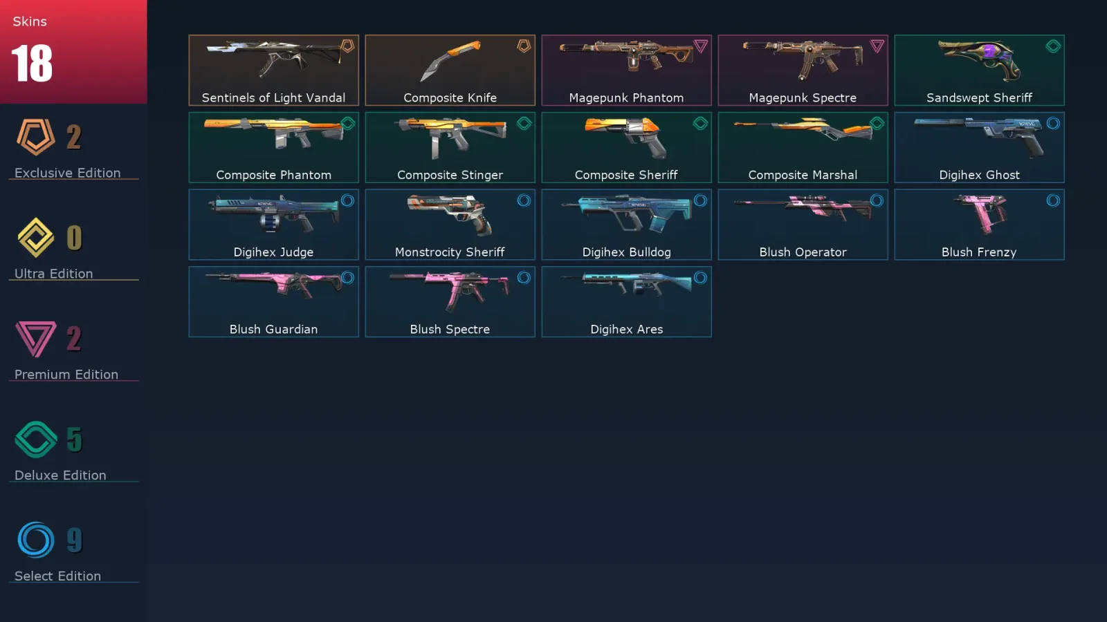 [Valorant] | EU | Level 129 | 28 Agents | 18 Skins — Valorant account