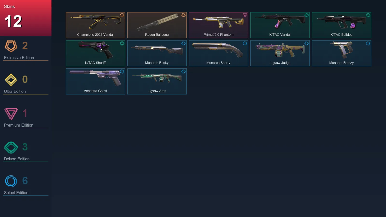EU | Lv58 | Unranked | 12 Skin | 14 Agent | 21 Buddy