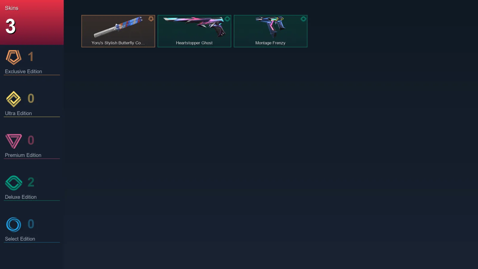 EU | Lv55 | Unranked | 3 Skin | 14 Agent | 11 Buddy &mdash; Valorant account with Frenzy skin