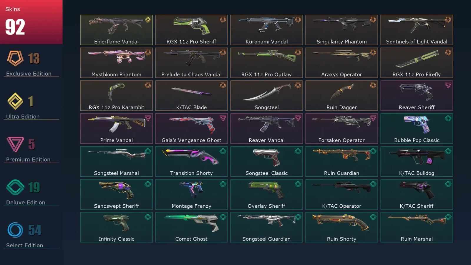 [Valorant] | EU | Level 469 | Ascendant 1 | 29 Agents | 92 Skins — Valorant account