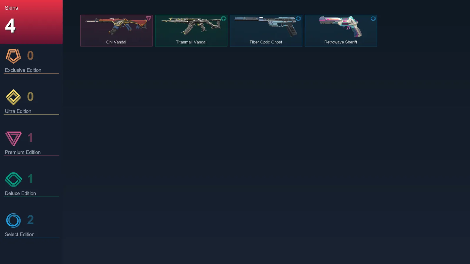 EU | Lv67 | Unranked | 4 Skin | 19 Agent | 24 Buddy