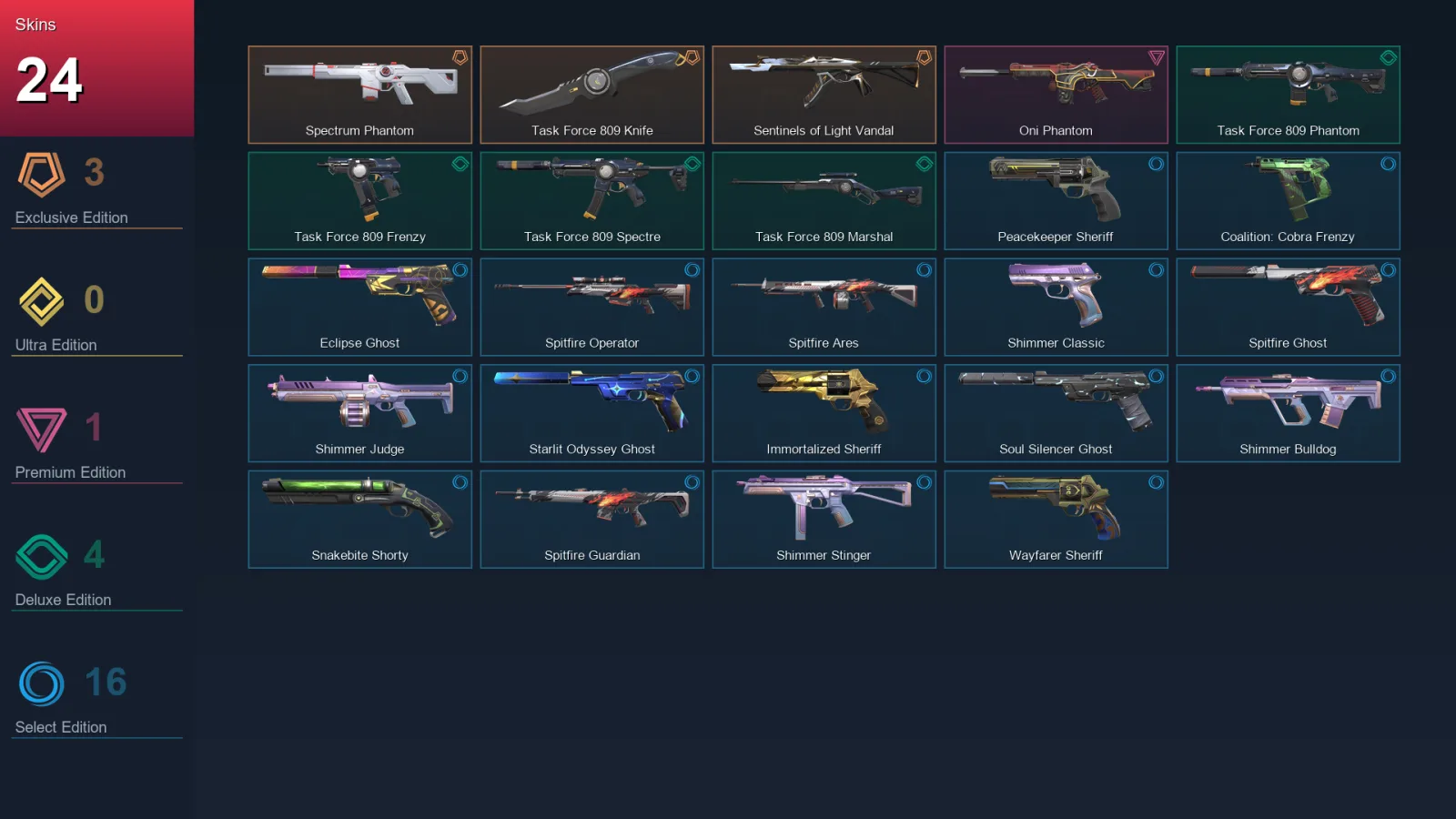 EU | Lv135 | Unranked | 24 Skin | 23 Agent | 44 Buddy