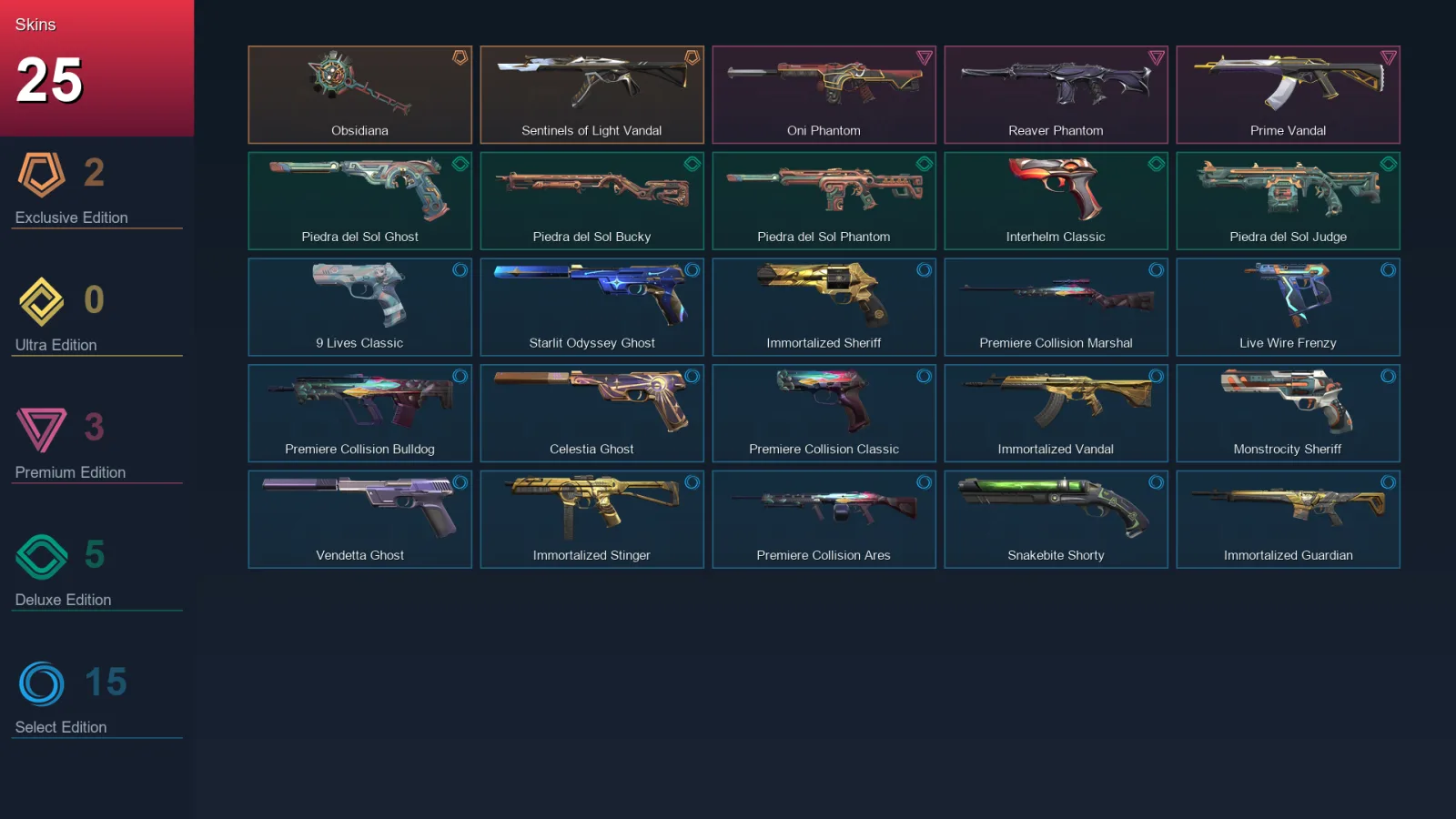EU | Lv170 | Unranked | 25 Skin | 28 Agent | 69 Buddy