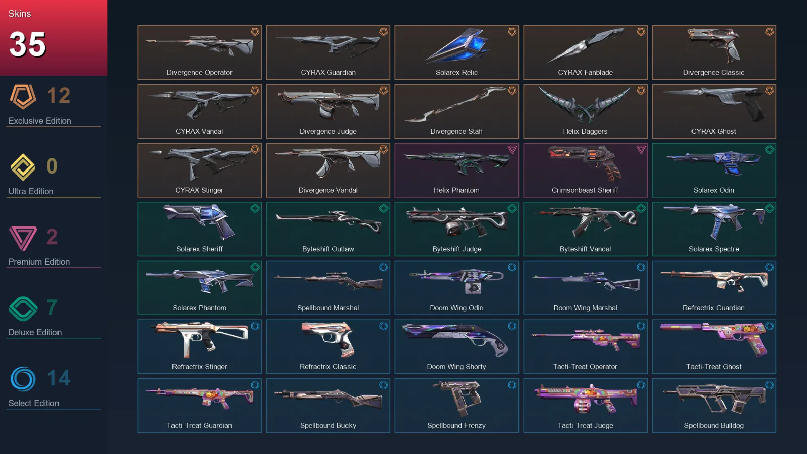 EU | Lv45 | Unranked | 35 Skin | 15 Agent | 27 Buddy — Valorant account