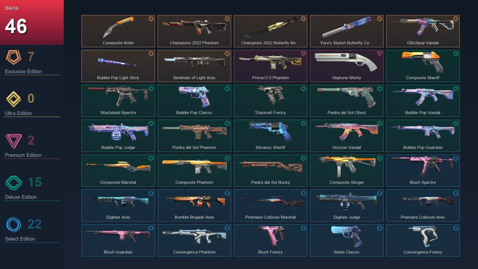 EU | Lv101 | Gold I | 46 Skin | 28 Agent | 67 Buddy