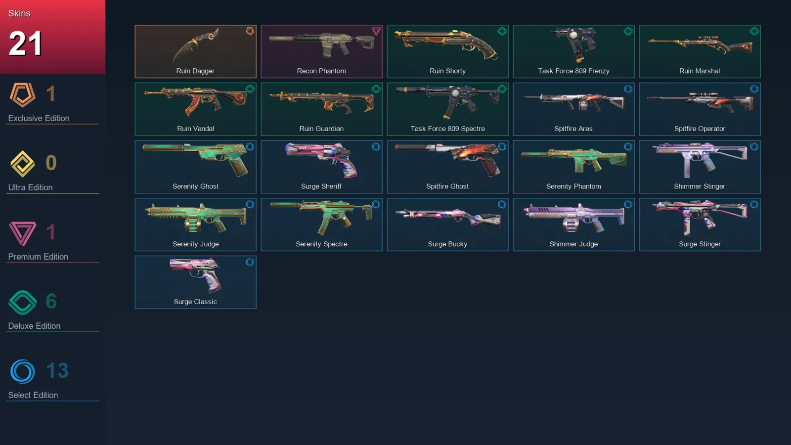 EU | Lv74 | Unranked | 21 Skin | 20 Agent | 48 Buddy