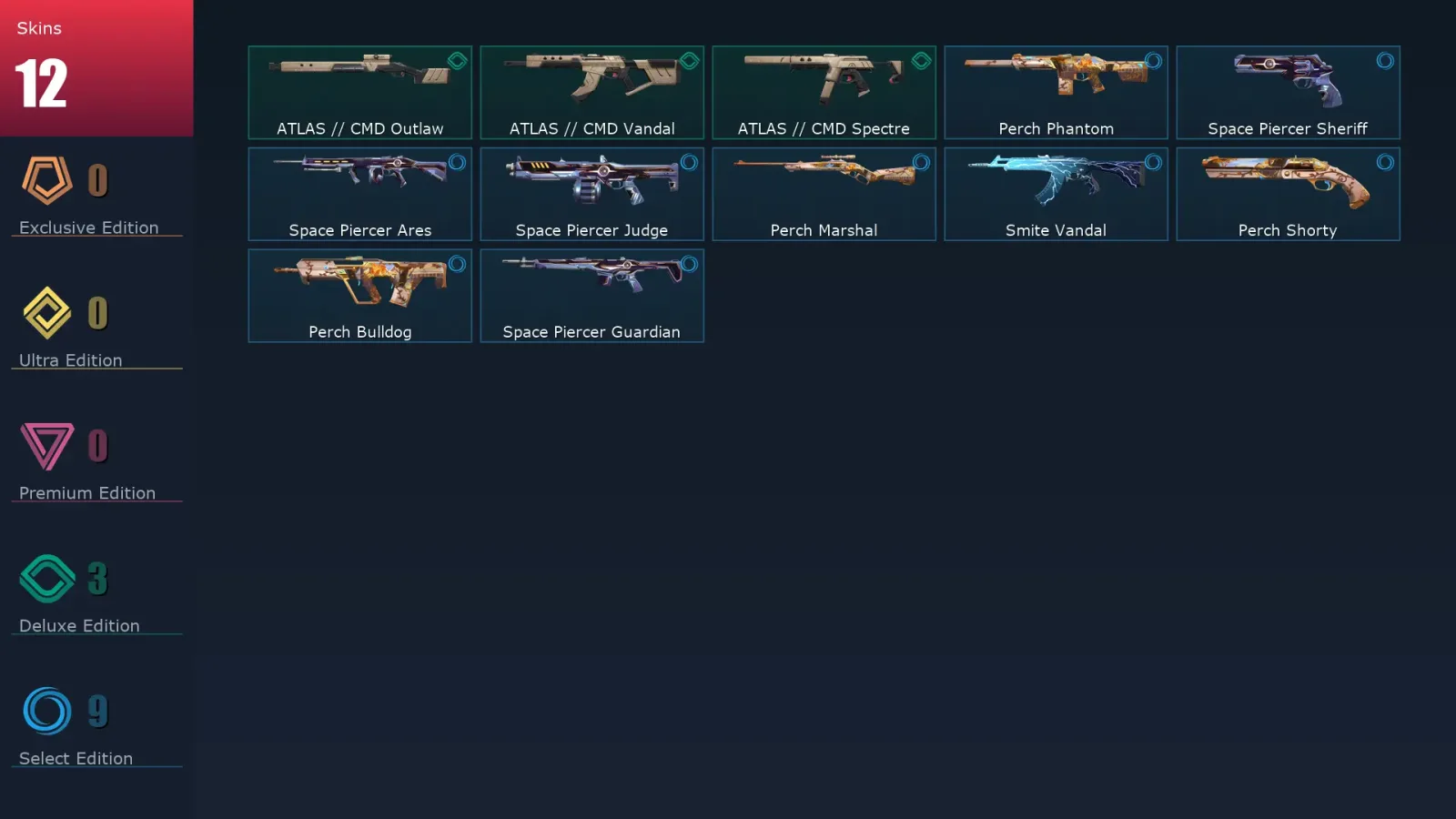 [Valorant] | EU | Level 33 | 12 Agents | 12 Skins