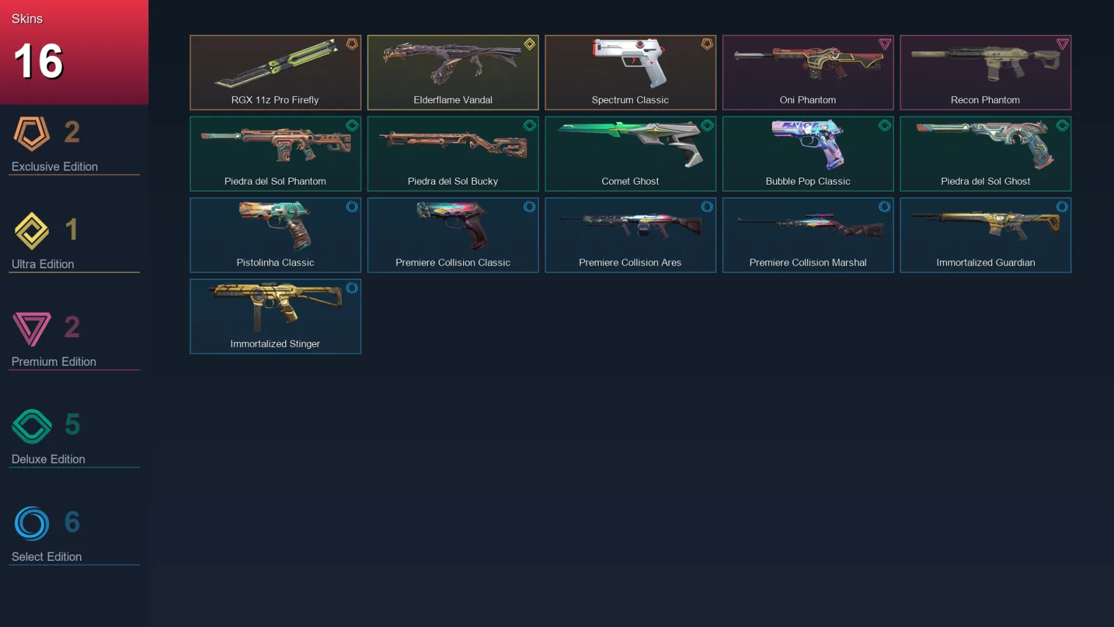 NA | Lv78 | Unranked | 16 Skin | 20 Agent | 34 Buddy