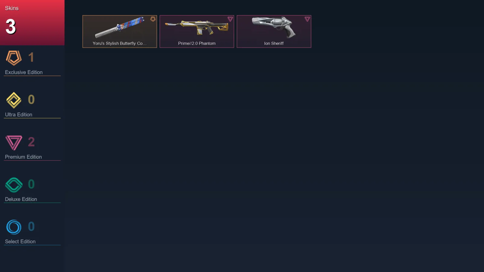 EU | Lv36 | Unranked | 3 Skin | 15 Agent | 11 Buddy