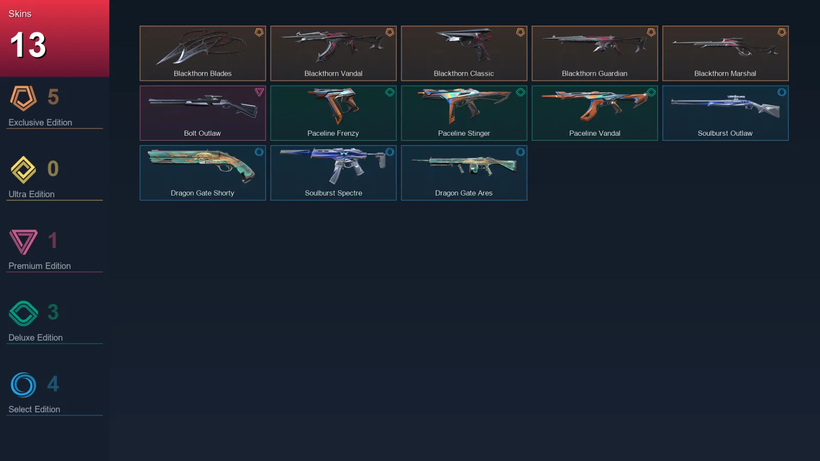 EU | Lv16 | Unranked | 13 Skin | 7 Agent | 6 Buddy — Valorant account