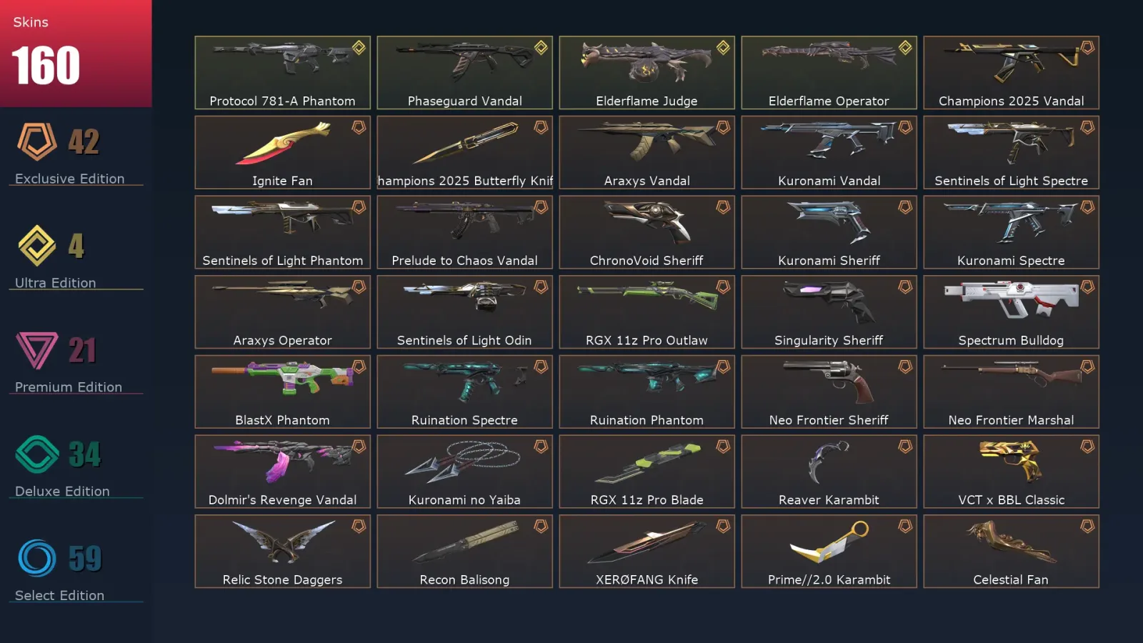 [Valorant] | EU | Level 466 | Diamond 2 | 28 Agents | 160 Skins — Valorant account