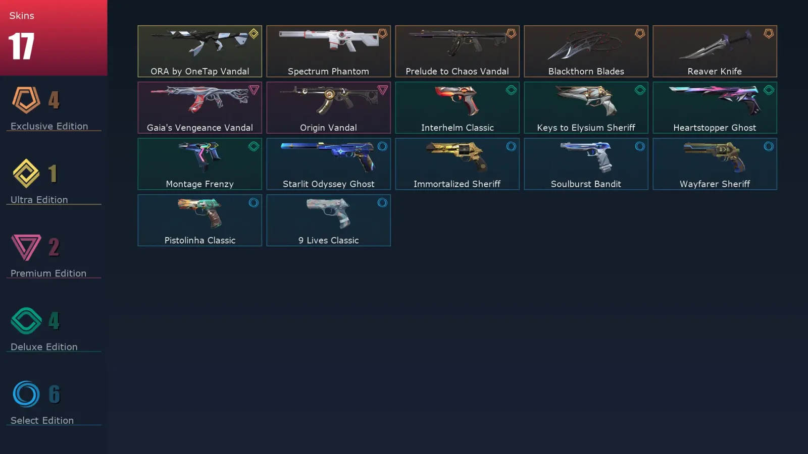 [Valorant] | EU | Level 215 | Diamond 1 | 29 Agents | 17 Skins — Valorant account
