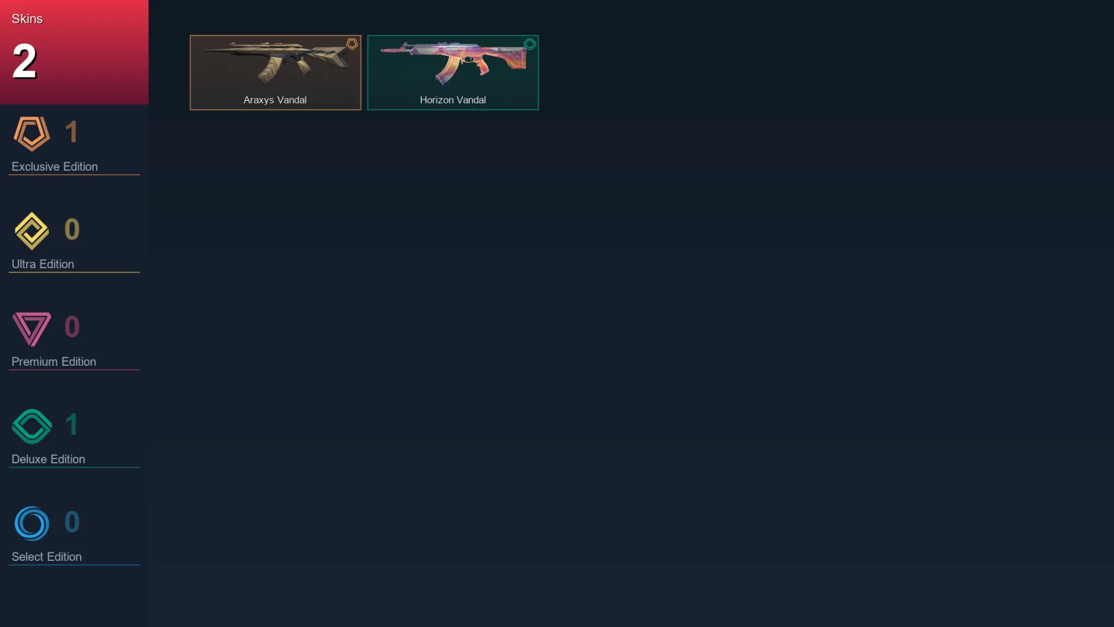 NA | Lv22 | Unranked | 2 Skin | 7 Agent | 4 Buddy