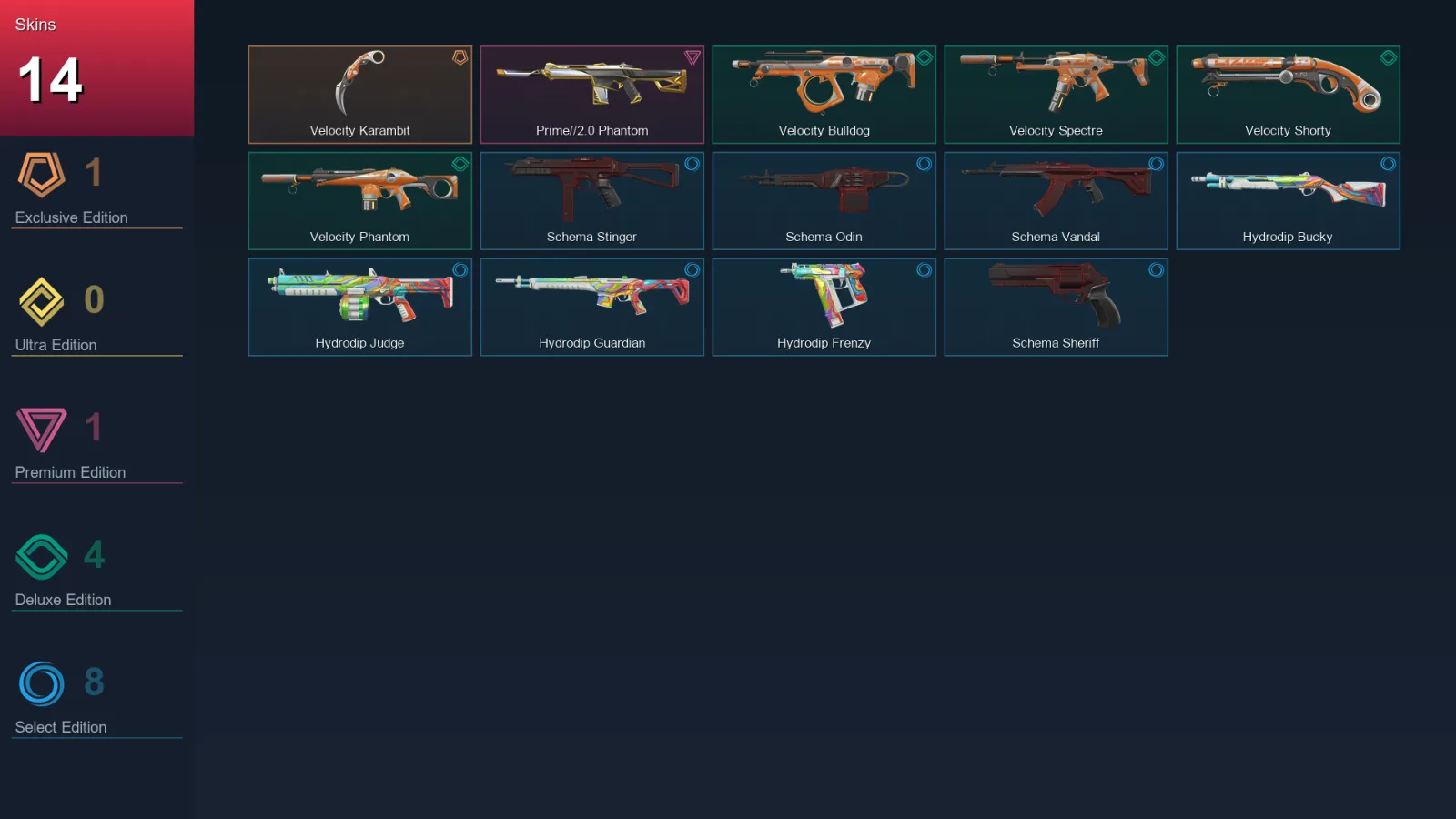 AP | Lv31 | Unranked | 14 Skin | 11 Agent | 18 Buddy