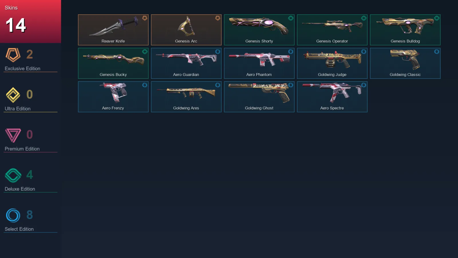 AP | Lv39 | Unranked | 14 Skin | 15 Agent | 18 Buddy