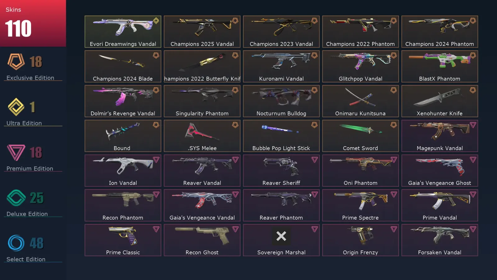 [Valorant] | EU | Level 439 | Diamond 2 | 29 Agents | 110 Skins — Valorant account